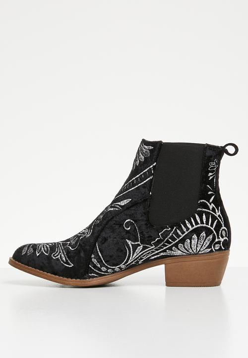 Jada - Cowboy ankle boot - black