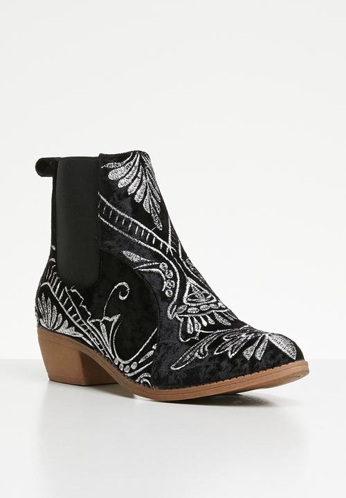 Jada - Cowboy ankle boot - black