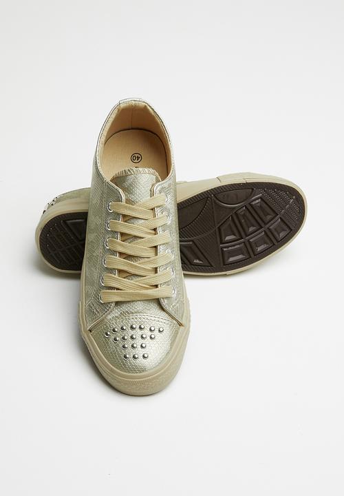 Miss Black - Odette sneaker - gold
