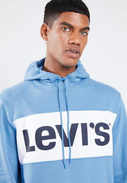 Levi’s® - Classic tab hoodie - blue & white