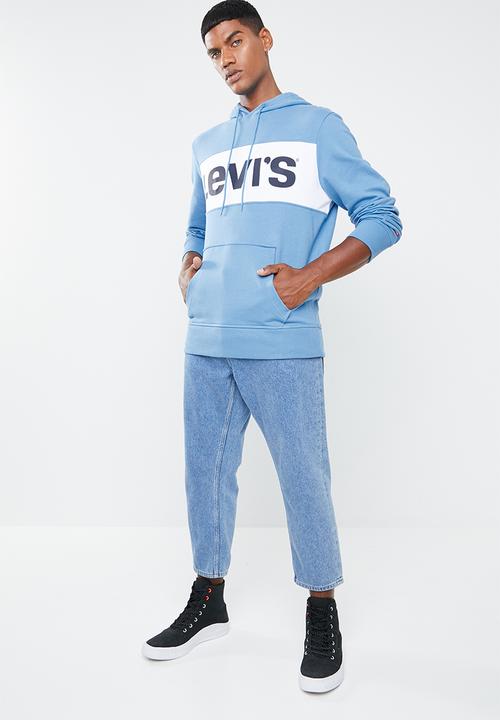 Levi’s® - Classic tab hoodie - blue & white