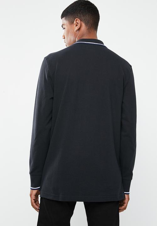 Levi’s® - Long sleeve modern HM polo patch tee - black