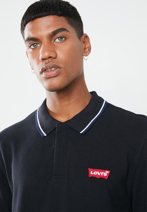 Levi’s® - Long sleeve modern HM polo patch tee - black