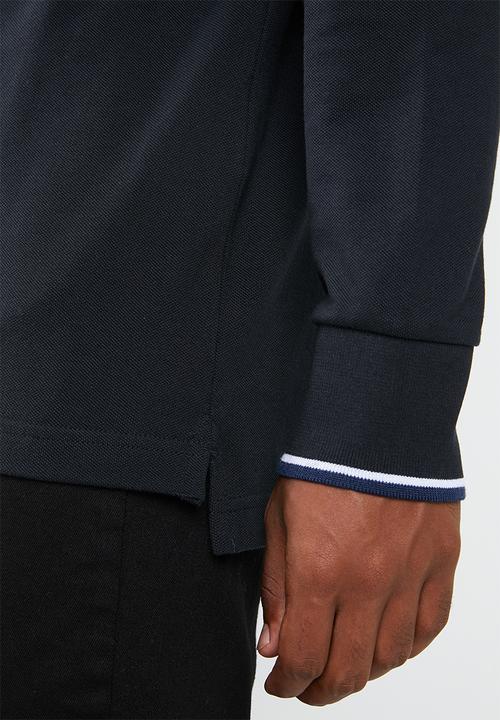 Levi’s® - Long sleeve modern HM polo patch tee - black