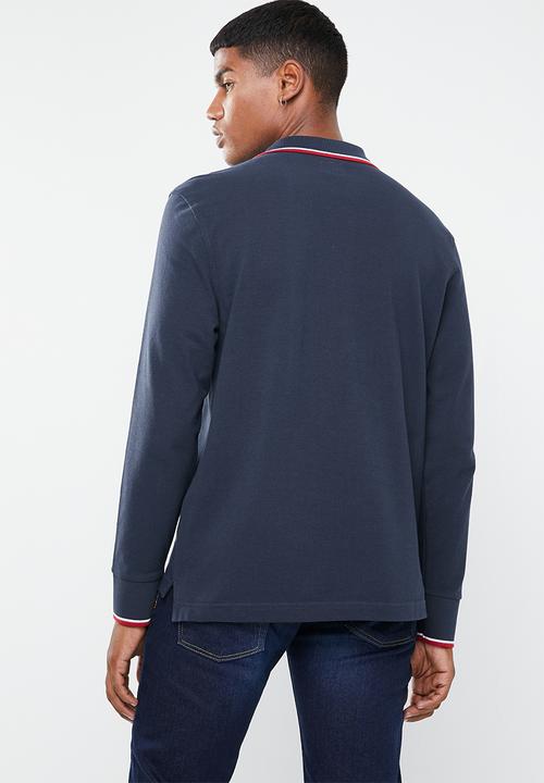 Levi’s® - Long sleeve modern HM polo patch tee - navy