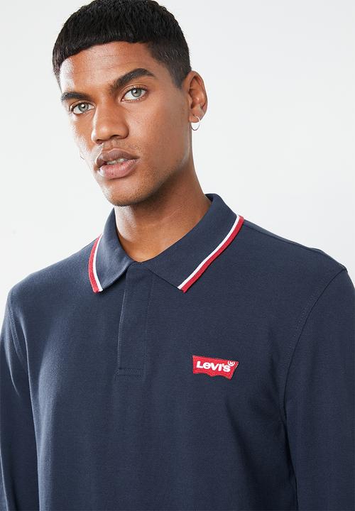 Levi’s® - Long sleeve modern HM polo patch tee - navy
