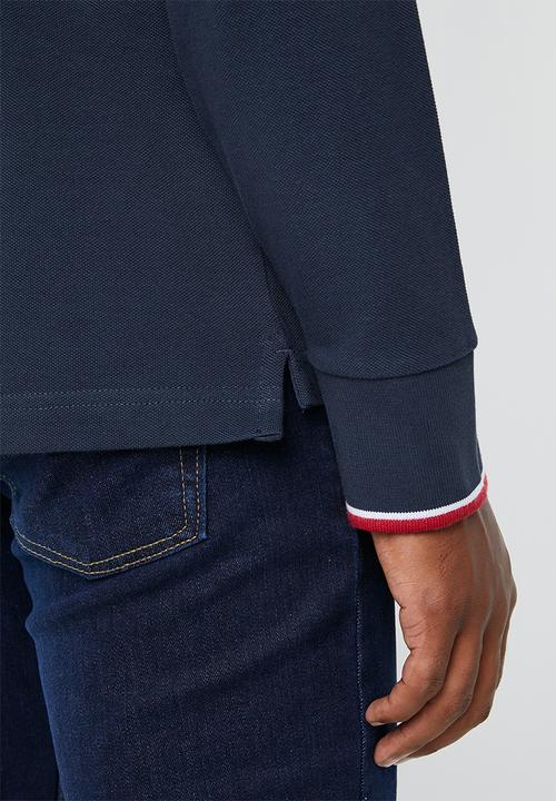 Levi’s® - Long sleeve modern HM polo patch tee - navy