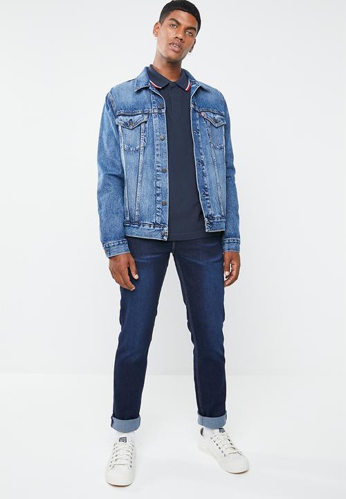 Levi’s® - Long sleeve modern HM polo patch tee - navy