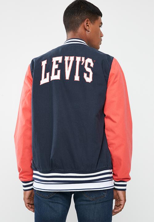 Levi’s® - Baker bomber jacket - navy & coral