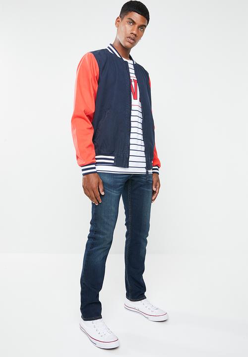 Levi’s® - Baker bomber jacket - navy & coral