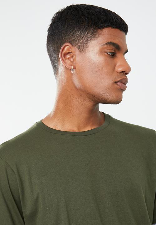 Brave Soul - Binate tee - khaki & grey