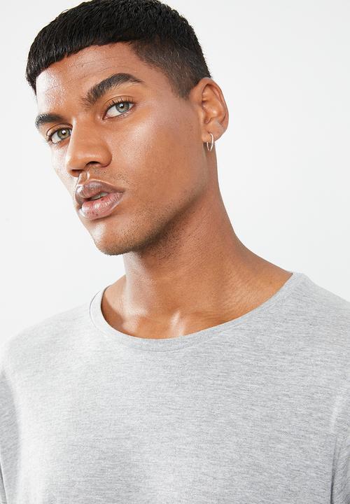 Brave Soul - Bina tee - grey & white