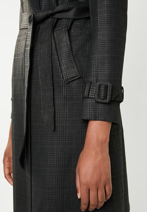 dailyfriday - Check coat - black & grey