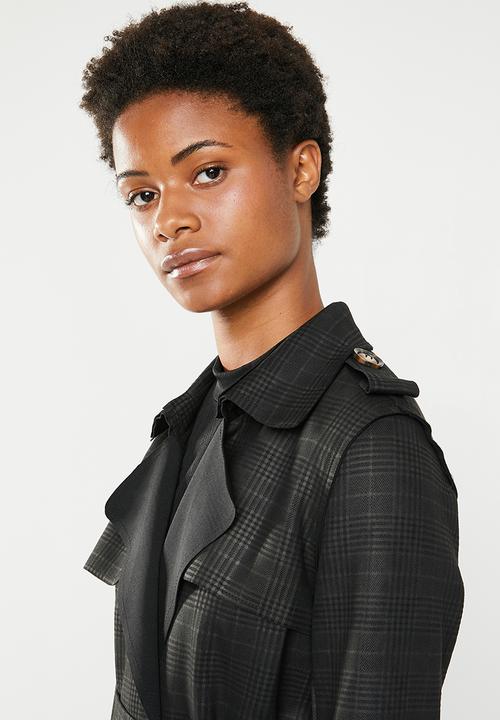 dailyfriday - Check coat - black & grey
