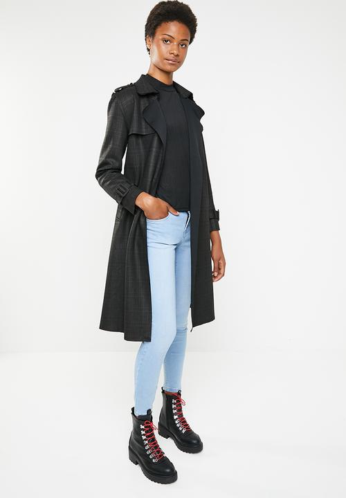 dailyfriday - Check coat - black & grey