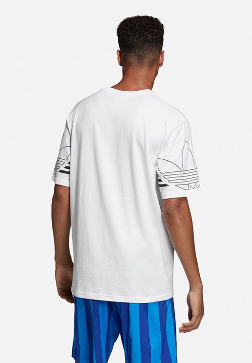 adidas Originals - Outline short sleeve crew tee - white