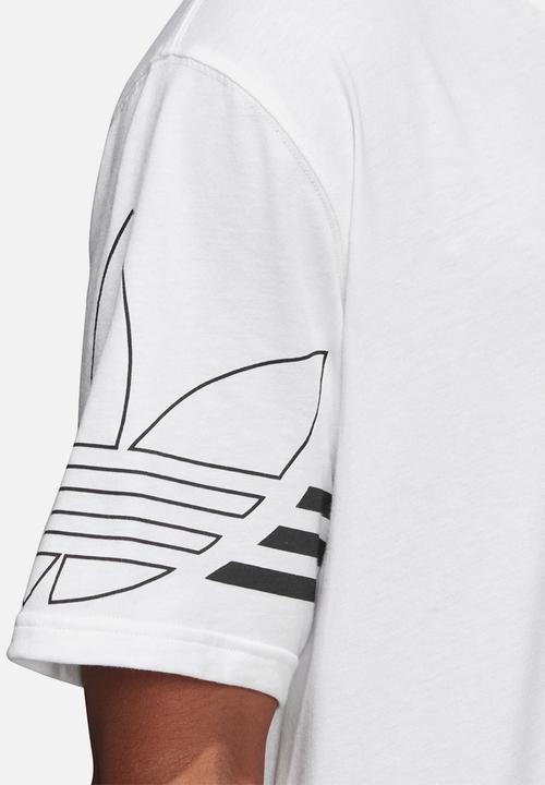 adidas Originals - Outline short sleeve crew tee - white