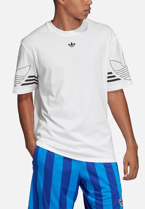 adidas Originals - Outline short sleeve crew tee - white