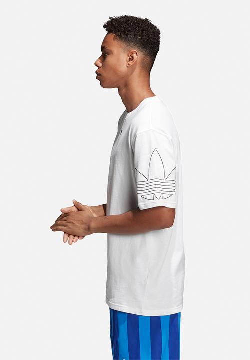 adidas Originals - Outline short sleeve crew tee - white