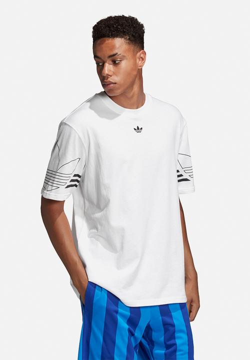 adidas Originals - Outline short sleeve crew tee - white