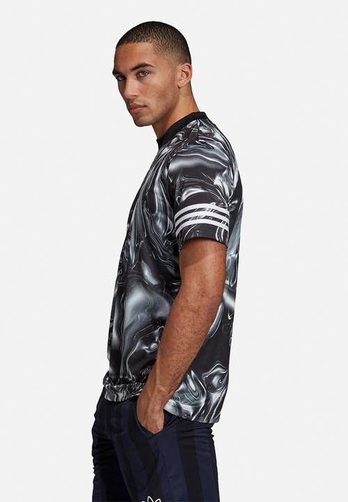 adidas Performance - Md marble jersey tee - black & white
