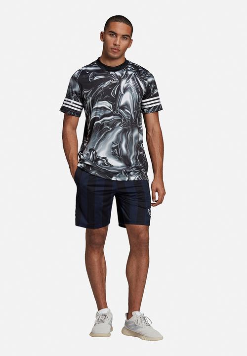 adidas Performance - Md marble jersey tee - black & white