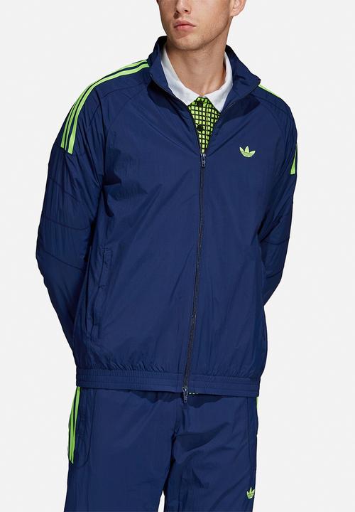 adidas Originals - Flames RK woven track top - blue