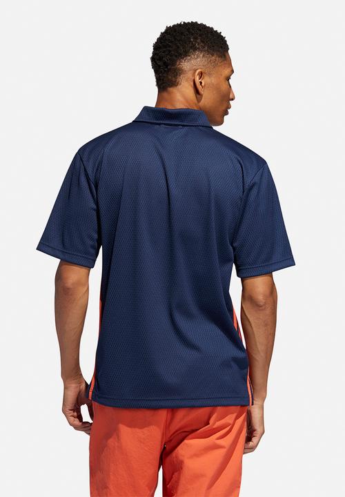 adidas Originals - Mesh polo tee - navy 
