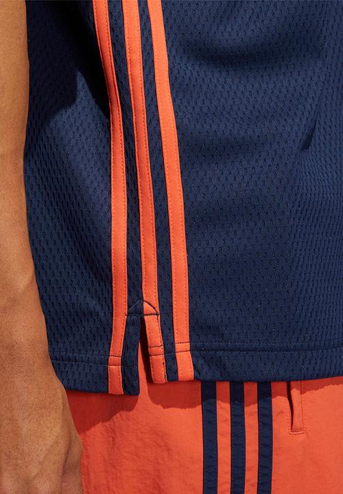 adidas Originals - Mesh polo tee - navy 