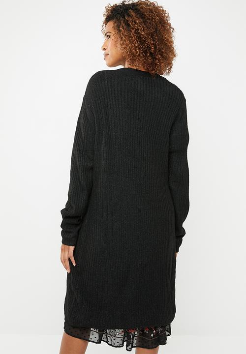 edit - Longer length cardigan - black