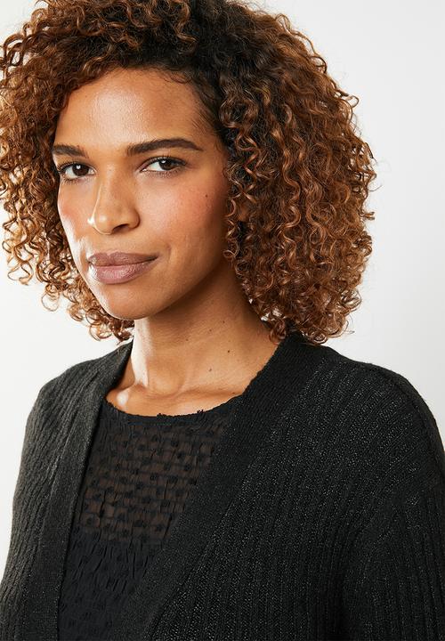 edit - Longer length cardigan - black