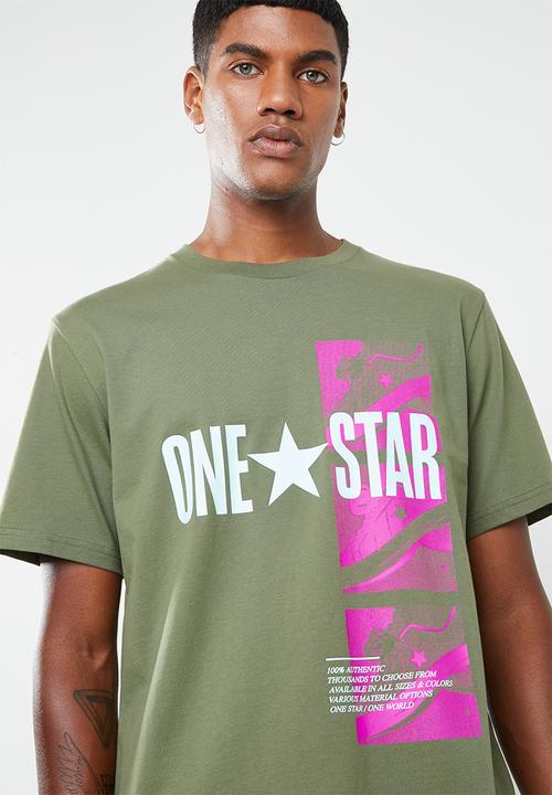 Converse - One star photo tee - green 