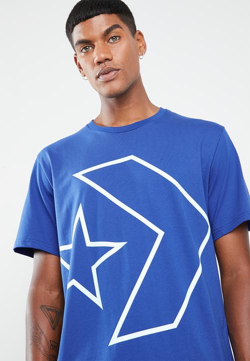 Converse - Tilted star chevron tee - blue