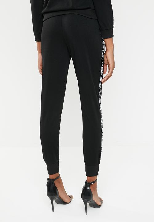Brave Soul - Side tape joggers - black