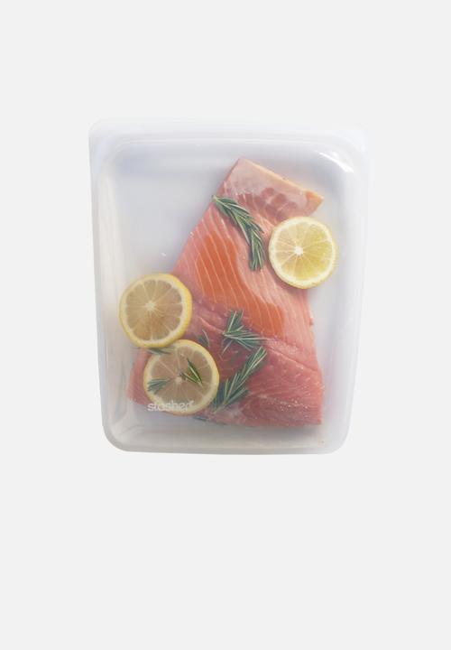 Stasher - Reusable silicon storage bag large - clear
