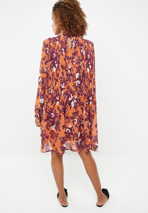 Vero Moda - Karen long sleeve short dress - multi