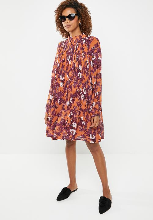 Vero Moda - Karen long sleeve short dress - multi