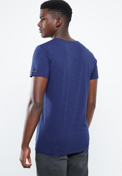 S.P.C.C - Slub logo tee - blue