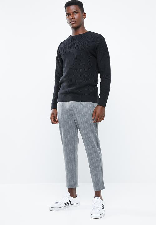Superbalist - Relaxed fit textured knit - black