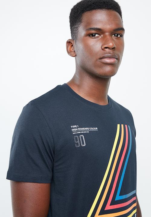 Jack & Jones - Harly short sleeve regular fit tee - navy