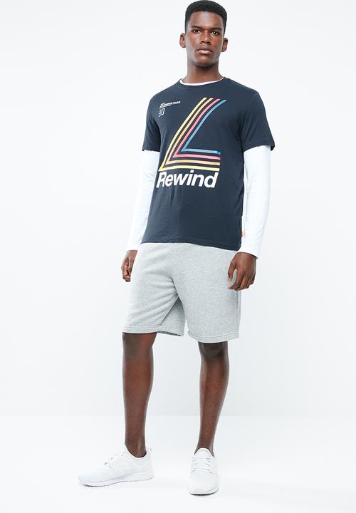 Jack & Jones - Harly short sleeve regular fit tee - navy