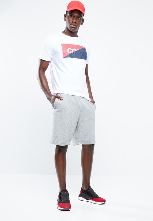 Jack & Jones - Logan short sleeve regular fit tee - white