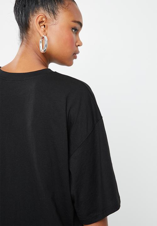 Missguided - Oversized T-shirt dress limited edition - black