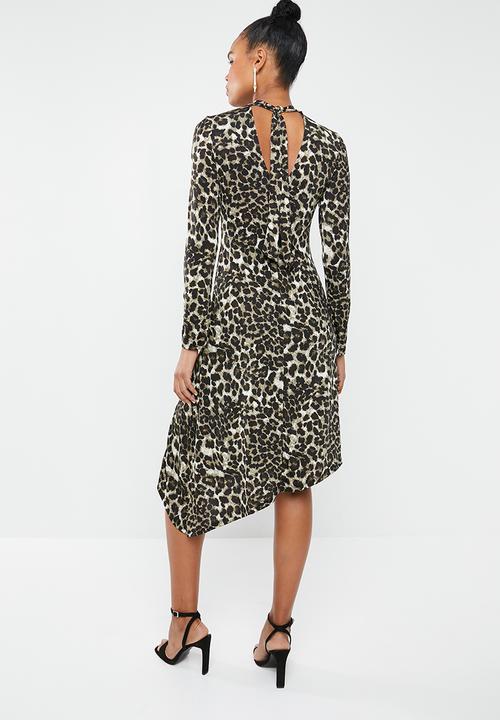 Superbalist - Midi dress with slit - multi