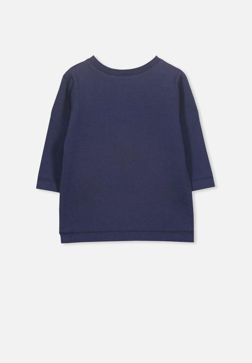 Cotton On - Harry long sleeve tee - navy