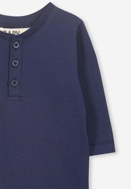 Cotton On - Harry long sleeve tee - navy