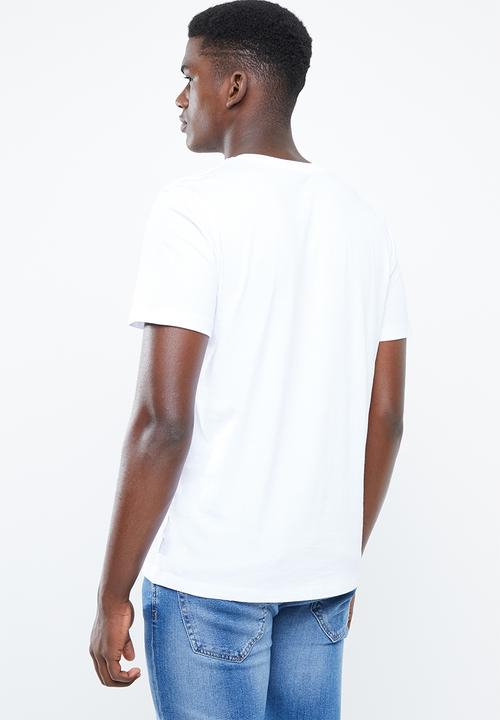 Jack & Jones - Harly short sleeve regular fit tee - white