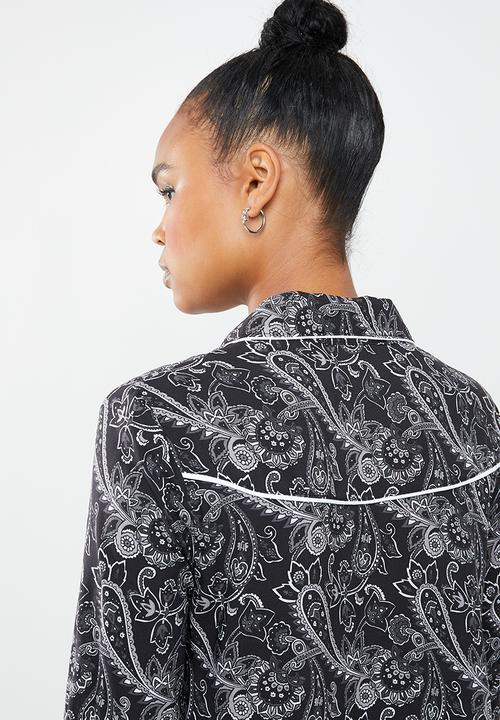 Superbalist - Western shirt dress - black & grey