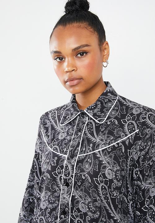 Superbalist - Western shirt dress - black & grey