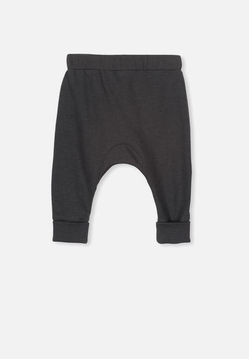 Cotton On - Shelby slouch trackpant - black